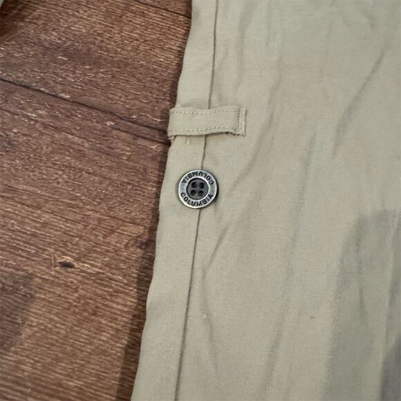 Columbia Roll-Up Pants 10 Khaki Omni-Shield Repellency Outdoor Gorpcore FLAW - Picture 5 of 14